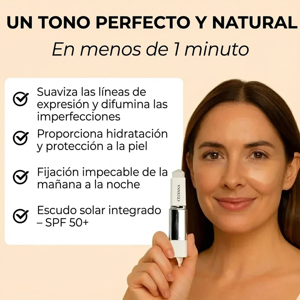 La Base que se Adapta Sola a tu Tono de Piel — Brocha Integrada