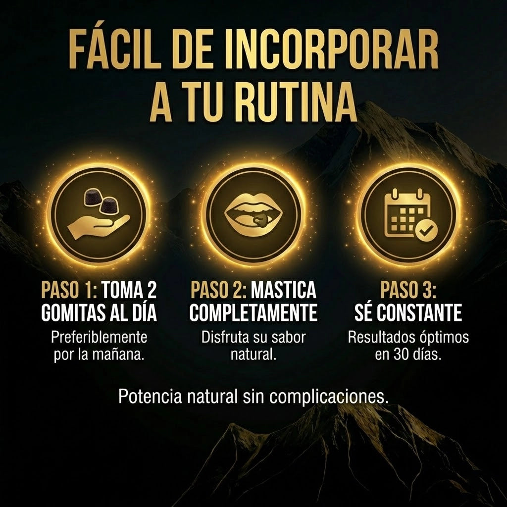 ShilajitGold™ – Gomitas Premium de Shilajit del Himalaya (Suministro para 60 días)