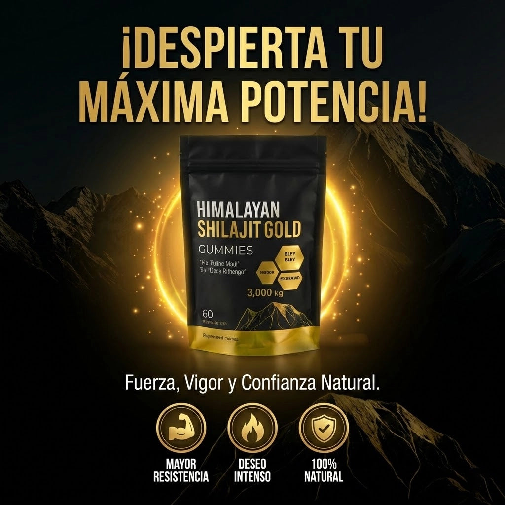ShilajitGold™ – Gomitas Premium de Shilajit del Himalaya (Suministro para 60 días)