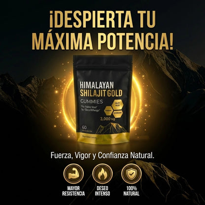 ShilajitGold™ – Gomitas Premium de Shilajit del Himalaya (Suministro para 60 días)